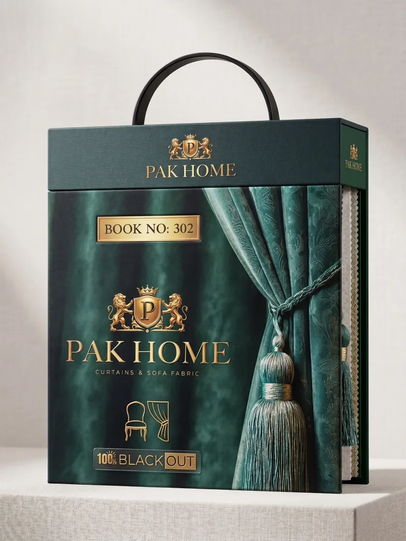 Book 302 — Plain blackout curtain fabric sample book
