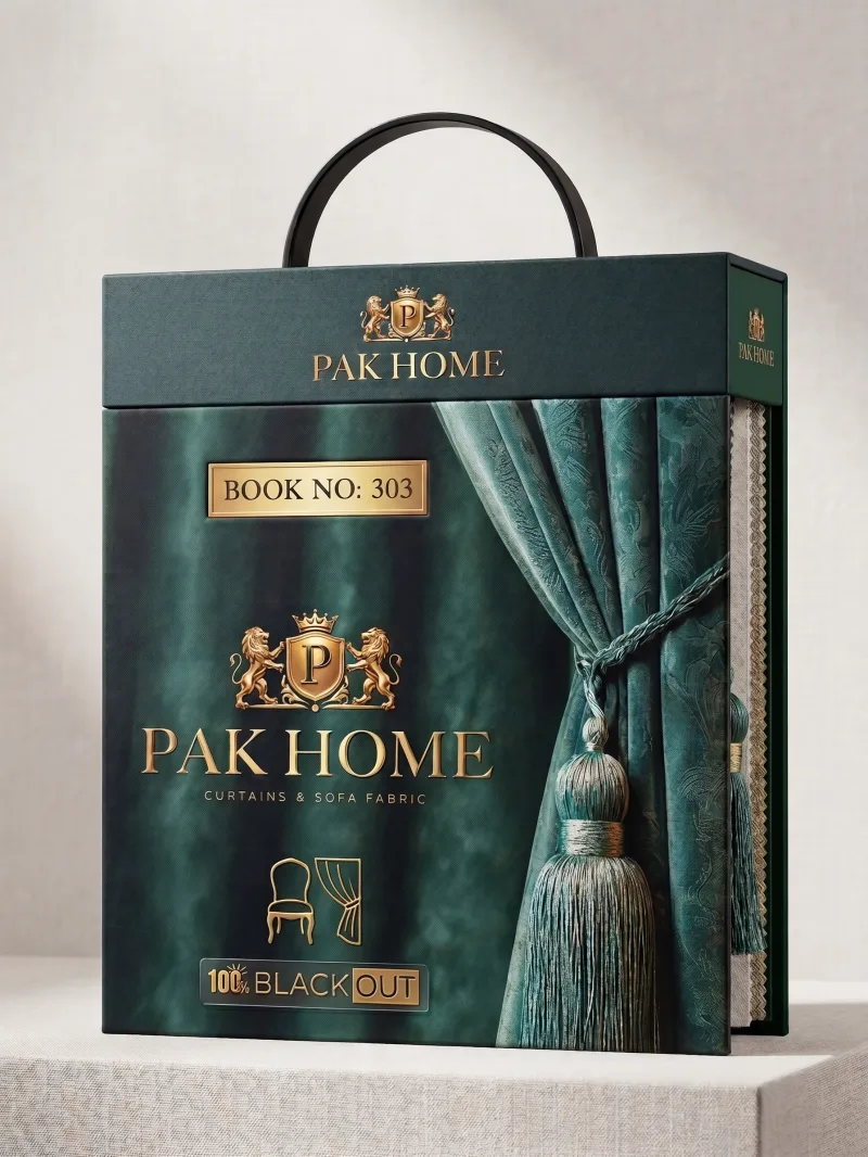 Book 303 — Jacquard blackout curtain fabric sample book