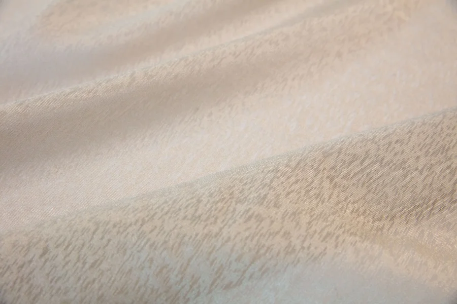 Catalogue 401 shade 401-12, Khaki TTL Sable — chiffon sheer curtain fabric close-up showing the weave and drape