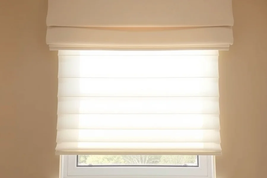 Sheer Roman Blinds fabric close-up